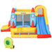 Bounce Castle with Trampoline and Slide Pool with Blower - Little and Giant Explorers Outsunny