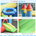 Bounce Castle with Trampoline, Slide and Pool Basket with Blower - Little and Giant Explorers Outsunny