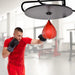 Boxing Speed Bag Platform – Wall Mounted | Adjustable Height - Pump Included HOMCOM - Little and Giant Explorers HOMCOM