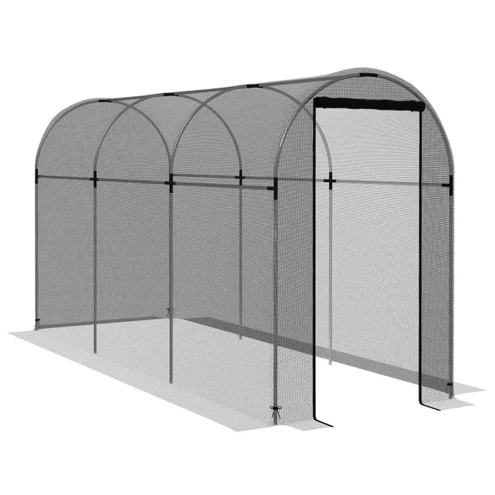 Brassica Netting Cage | Black - Walk-In Fruit and Vegetable Protection Tunnel OUTSUNNY - Little and Giant Explorers Outsunny