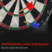 Bristle Dartboard Set with Cabinet | 6 Steel-Tip Darts, Dual Scoreboards and Wall Protection SPORTNOW - Little and Giant Explorers