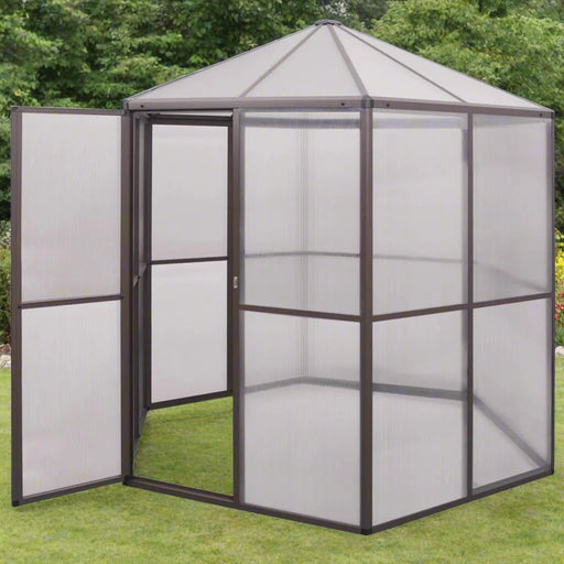 Aluminium Greenhouse (240 x 211 x 232cm) - Little and Giant Explorers vidaXL