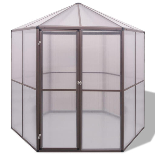 Aluminium Greenhouse (240 x 211 x 232cm) - Little and Giant Explorers vidaXL