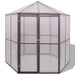 Aluminium Greenhouse (240 x 211 x 232cm) - Little and Giant Explorers vidaXL