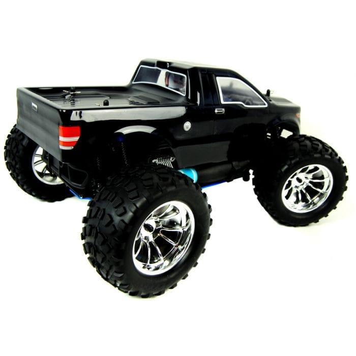 Bug Crusher 1:10TH Nitro RC Monster Truck 2.4GHz | Black Pick Up - Little and Giant Explorers HSP