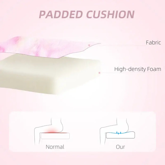 Bunny Ears Desk Chair – Colourful | Faux Fur Swivel Computer Chair HOMCOM - Little and Giant Explorers HOMCOM