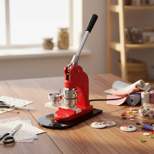 Badge Maker Machine with Circle Cutter 58mm - Little and Giant Explorers vidaXL