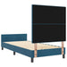 Velvet Bed Frame in Dark Blue (80 x 200cm) - Little and Giant Explorers vidaXL