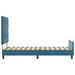 Velvet Bed Frame in Dark Blue (80 x 200cm) - Little and Giant Explorers vidaXL