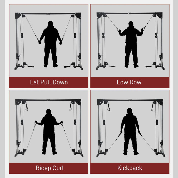 Cable Crossover Machine | Home Gym Power Rack - Little and Giant Explorers SPORTNOW