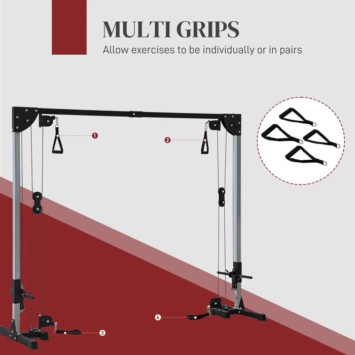 Cable Crossover Machine | Home Gym Power Rack - Little and Giant Explorers SPORTNOW