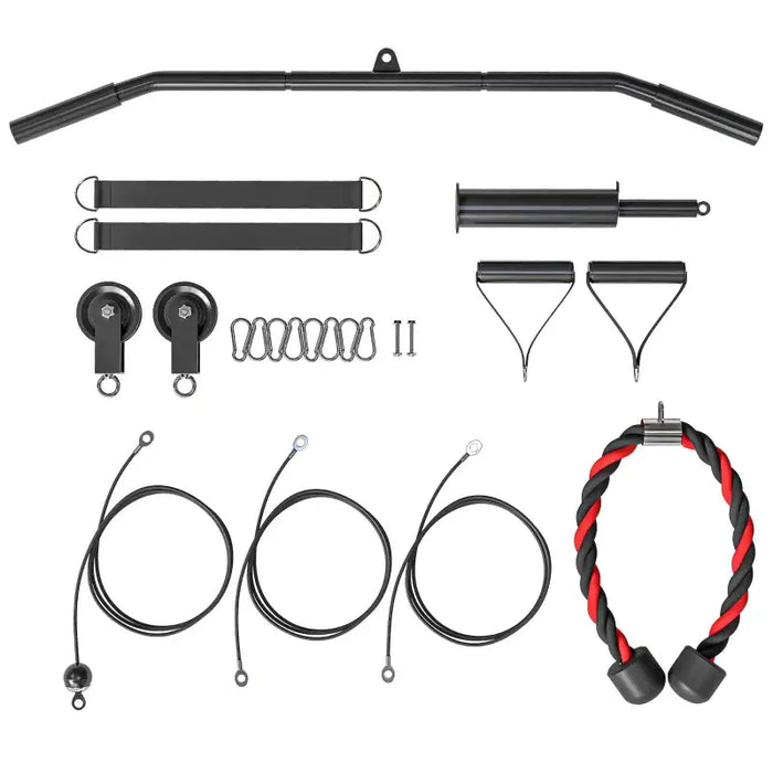 Cable Pulley System | Home Gym Pulldown and Weight Training Kit - 100kg Capacity SPORTNOW - Little and Giant Explorers SPORTNOW