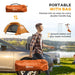 Camping Dome Tent with Self Inflatable Mattress in Orange (1 persons) - Little and Giant Explorers Outsunny