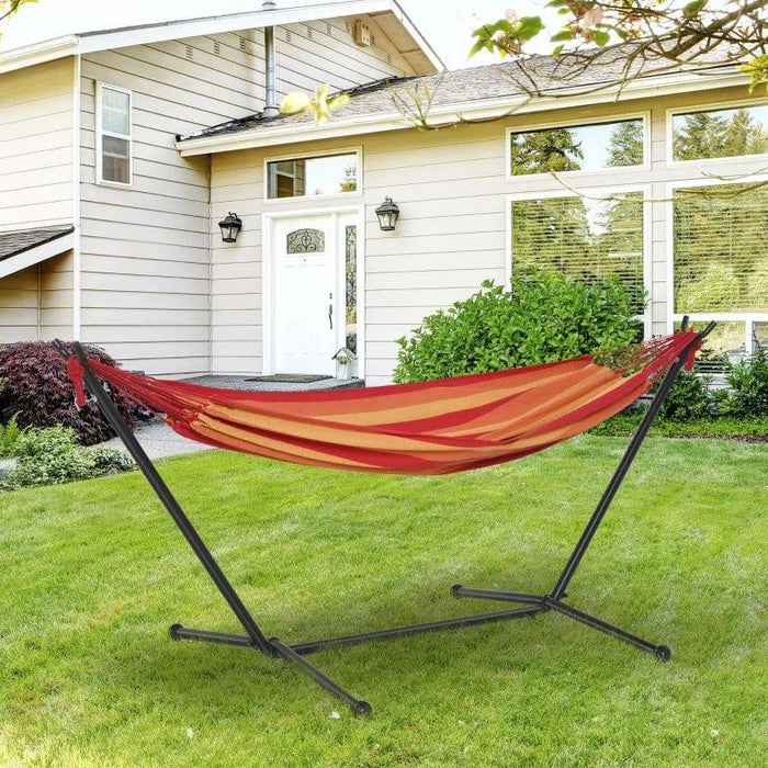 Camping Hammock and Stand with Carry Bag - Little and Giant Explorers Outsunny