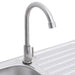 Camping Sink – Silver | Stainless Steel Outdoor Sink with Drainer and Tap VIDAXL - Little and Giant Explorers vidaXL