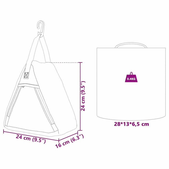 Camping Storage Bag – Grey, Blue and Red | Waterproof Oxford Outdoor Gear Organiser VIDAXL - Little and Giant Explorers vidaXL