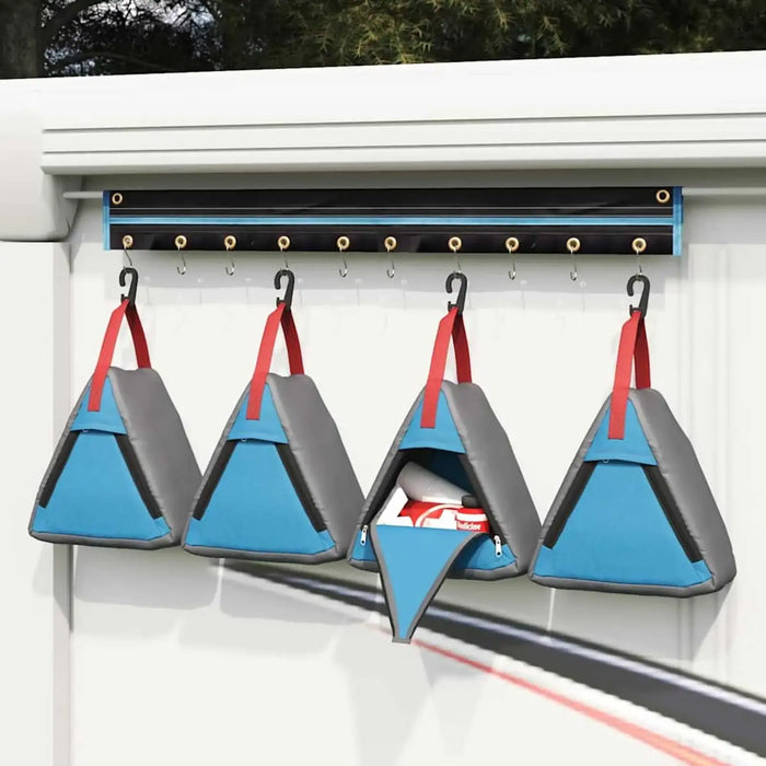 Camping Storage Bag – Grey, Blue and Red | Waterproof Oxford Outdoor Gear Organiser VIDAXL - Little and Giant Explorers vidaXL