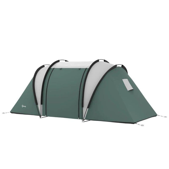 Camping Tent with 2 Bedrooms and Living Area (4-5 persons) - Little and Giant Explorers Outsunny