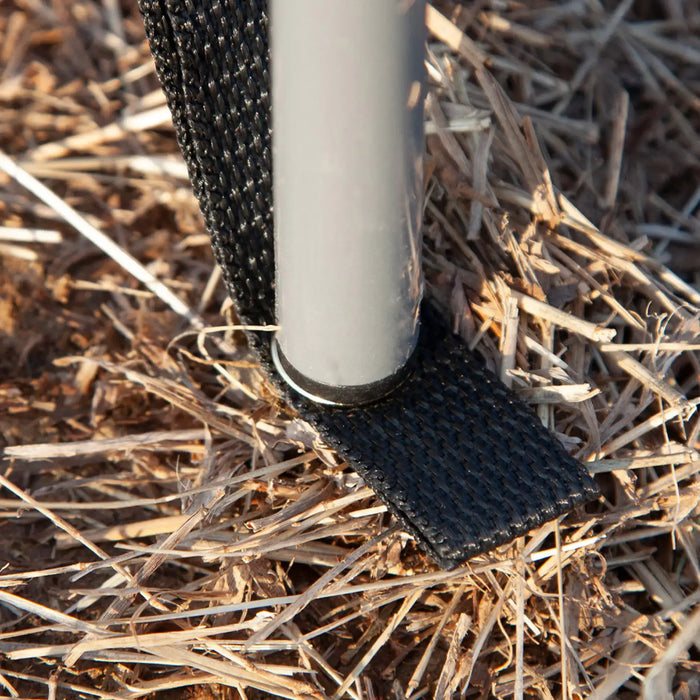 Camping Windbreak 5.4m – Grey and White | Steel Pole Wind Wall with Carry Bag OUTSUNNY - Little and Giant Explorers Outsunny