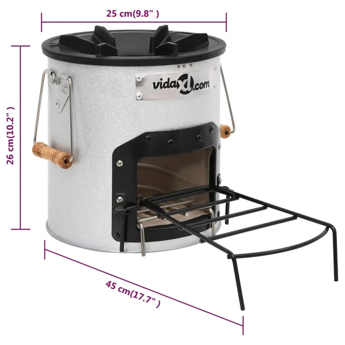 Camping Wood Stove - Little and Giant Explorers vidaXL