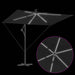 Cantilever Offset Outdoor Umbrella – Black | 2.94m Wide with LED Lights - Tiltable VIDAXL - Little and Giant Explorers vidaXL