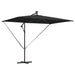 Cantilever Offset Outdoor Umbrella – Black | 2.94m Wide with LED Lights - Tiltable VIDAXL - Little and Giant Explorers vidaXL