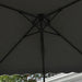 Cantilever Parasol – 2.43m Dark Grey | Waved Edge Canopy with Offset Design and Cross Base OUTSUNNY - Little and Giant Explorers Outsunny