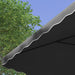 Cantilever Parasol – 2.43m Dark Grey | Waved Edge Canopy with Offset Design and Cross Base OUTSUNNY - Little and Giant Explorers Outsunny