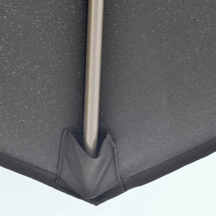 Cantilever Parasol – 2.67m Black | Double-Tier Canopy - Cross Base Included OUTSUNNY - Little and Giant Explorers Outsunny