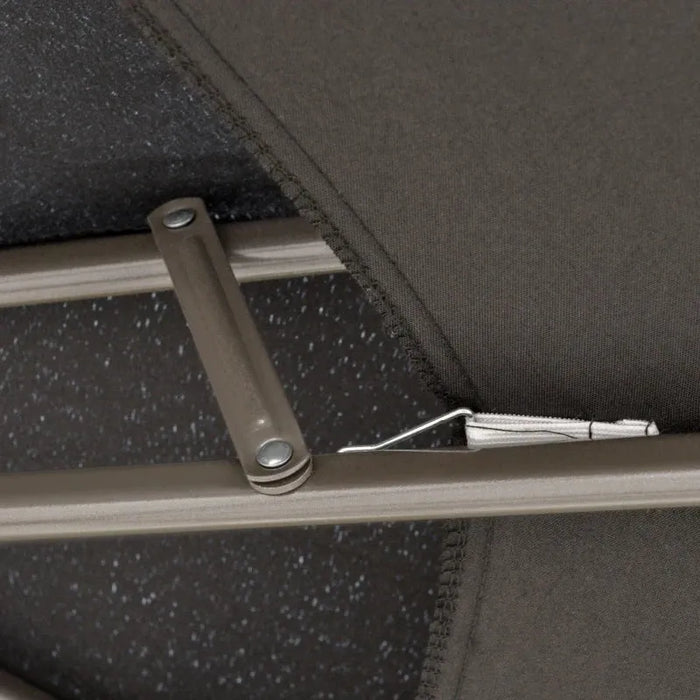 Cantilever Parasol – 2.67m Black | Double-Tier Canopy - Cross Base Included OUTSUNNY - Little and Giant Explorers Outsunny