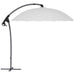 Cantilever Parasol with Cross Base in Grey 2.7m - Little and Giant Explorers Outsunny