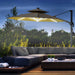 Cantilever Parasol with Solar Lights Power Bank 360° Spin 3m - Little and Giant Explorers Outsunny