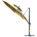 Cantilever Parasol with Solar Lights Power Bank 360° Spin 3m - Little and Giant Explorers Outsunny