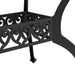 Cast Aluminium Garden Table in Black (150 x 90 x 72cm) - Little and Giant Explorers vidaXL