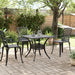 Cast Aluminium Garden Table in Black (80 x 80 x 75cm) - Little and Giant Explorers vidaXL