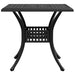 Cast Aluminium Garden Table in Black (80 x 80 x 75cm) - Little and Giant Explorers vidaXL