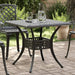 Cast Aluminium Garden Table in Black (80 x 80 x 75cm) - Little and Giant Explorers vidaXL