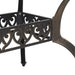 Cast Aluminium Garden Table in Bronze (150 x 90 x 72cm) - Little and Giant Explorers vidaXL