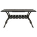 Cast Aluminium Garden Table in Bronze (150 x 90 x 72cm) - Little and Giant Explorers vidaXL