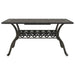 Cast Aluminium Garden Table in Bronze (150 x 90 x 72cm) - Little and Giant Explorers vidaXL