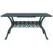 Cast Aluminium Garden Table in Green (150 x 90 x 72cm) - Little and Giant Explorers vidaXL