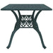 Cast Aluminium Garden Table in Green (150 x 90 x 72cm) - Little and Giant Explorers vidaXL