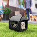 Folding Fabric Soft Pet Crate in Black - Little and Giant Explorers PawHut