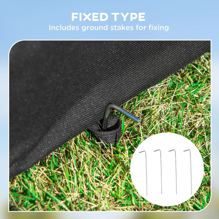 Folding Fabric Soft Pet Crate in Black - Little and Giant Explorers PawHut