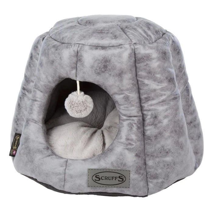 Cat Bed 'Knightsbridge' in Grey (48 x 38cm) - Little and Giant Explorers Scruffs & Tramps