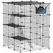 Cat Cage – Four-Tier Customisable Indoor Catio | 1.1m² Play Space - Hammock and Ramps PAWHUT - Little and Giant Explorers PawHut