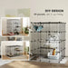 Cat Cage – Four-Tier Customisable Indoor Catio | 1.1m² Play Space - Hammock and Ramps PAWHUT - Little and Giant Explorers PawHut