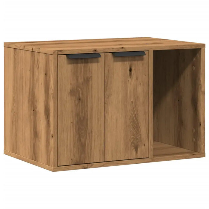 Cat Litter Box Enclosure – Artisian Oak | Engineered Wood Hidden Cat House VIDAXL - Little and Giant Explorers vidaXL