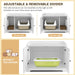 Cat Litter Box Enclosure – White | 4-in-1 Multi-Use Cat Furniture - Hidden Litter Cabinet COSTWAY - Little and Giant Explorers Costway