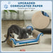 Cat Scratcher Sofa Bed with Catnip | Corrugated Paper Design - Furniture Protection PAWHUT - Little and Giant Explorers PawHut